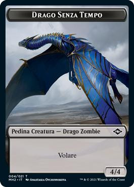 {Timeless Dragon Token}\nModern Horizons 2 - Italian\nSingle\nMagic The Gathering