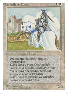 White Knight\n3rd Edition / Revised - Italian\nSingle\nMagic The Gathering