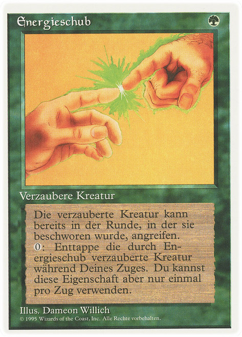 Instill Energy\n4th Edition - German\nSingle\nMagic The Gathering