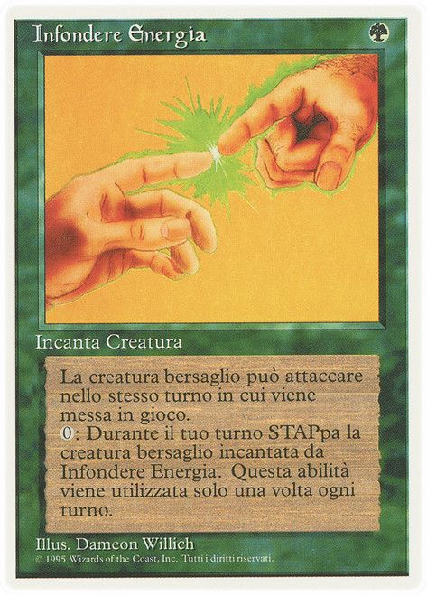 Instill Energy\n4th Edition - Italian\nSingle\nMagic The Gathering