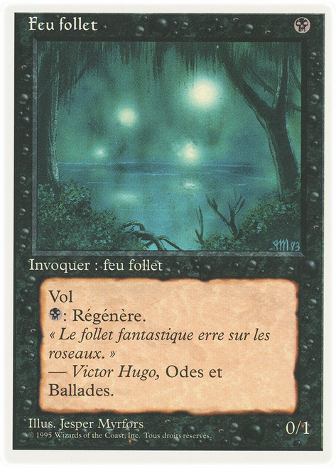Will-o'-the-Wisp\n4th Edition - French\nSingle\nMagic The Gathering