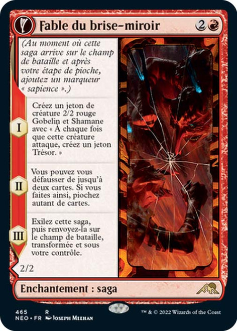Fable of the Mirror-Breaker // Reflection of Kiki-Jiki (Extended Art)\nKamigawa: Neon Dynasty - Variants - French\nSingle\nMagic The Gathering