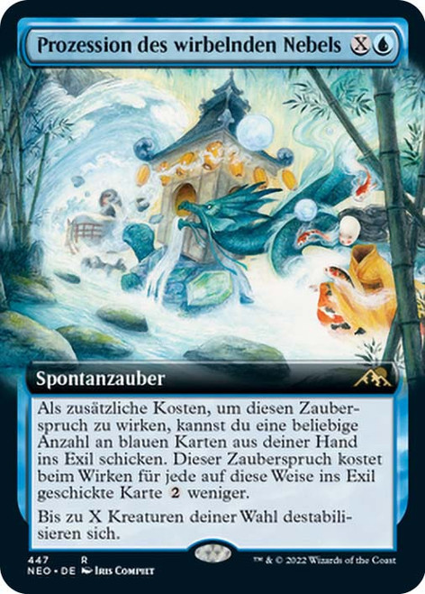 March of Swirling Mist (Extended Art)\nKamigawa: Neon Dynasty - Variants - German\nSingle\nMagic The Gathering