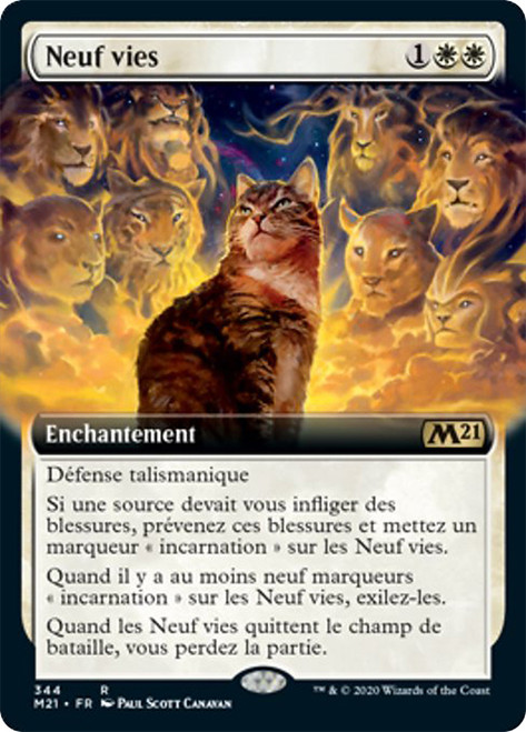 Nine Lives (Extended Art)\nCore Set 2021 - Variants - French\nSingle\nMagic The Gathering