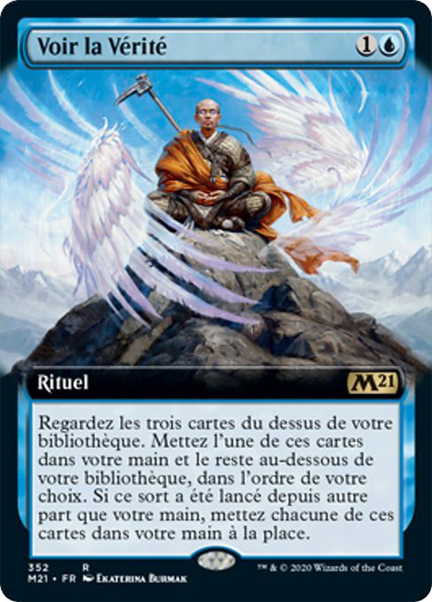 See the Truth (Extended Art)\nCore Set 2021 - Variants - French\nSingle\nMagic The Gathering
