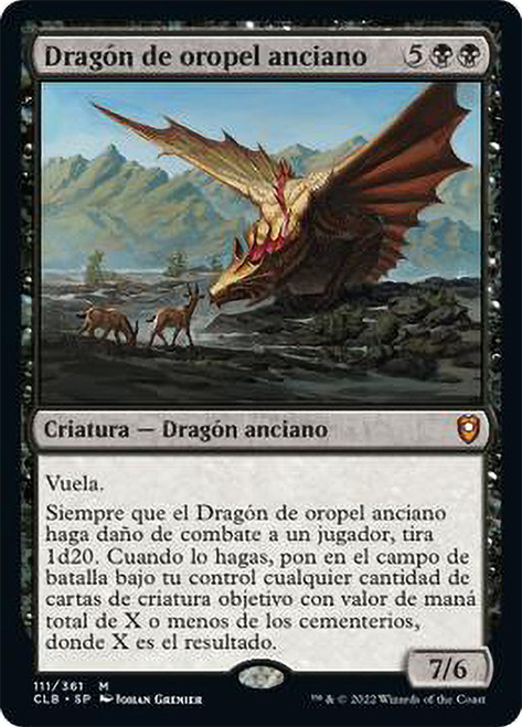 Ancient Brass Dragon\nCommander Legends: Battle for Baldur's Gate - Spanish\nSingle\nMagic The Gathering