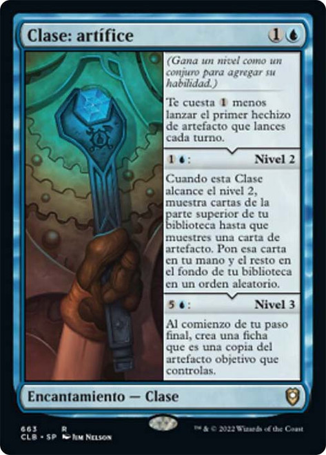 Artificer Class\nCommander Legends: Battle for Baldur's Gate - Spanish\nSingle\nMagic The Gathering