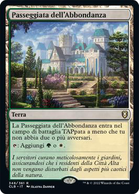 Bountiful Promenade\nCommander Legends: Battle for Baldur's Gate - Italian\nSingle\nMagic The Gathering