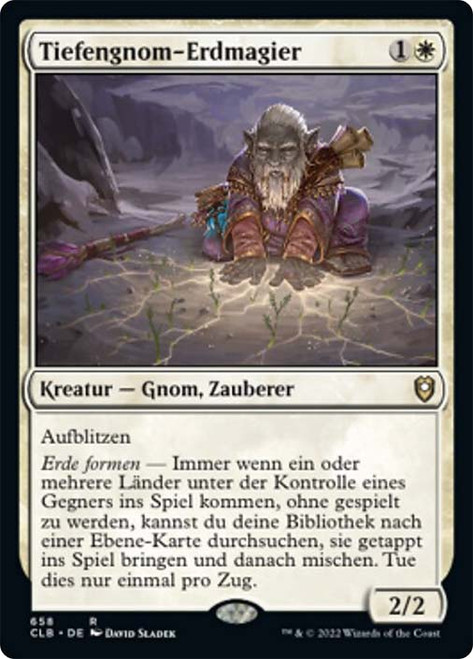 Deep Gnome Terramancer\nCommander Legends: Battle for Baldur's Gate - German\nSingle\nMagic The Gathering