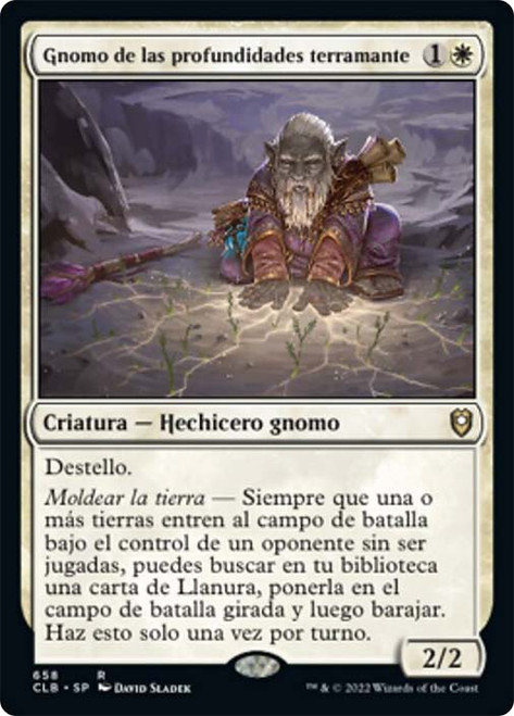 Deep Gnome Terramancer\nCommander Legends: Battle for Baldur's Gate - Spanish\nSingle\nMagic The Gathering