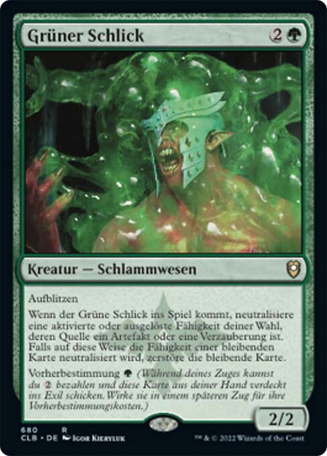 Green Slime\nCommander Legends: Battle for Baldur's Gate - German\nSingle\nMagic The Gathering