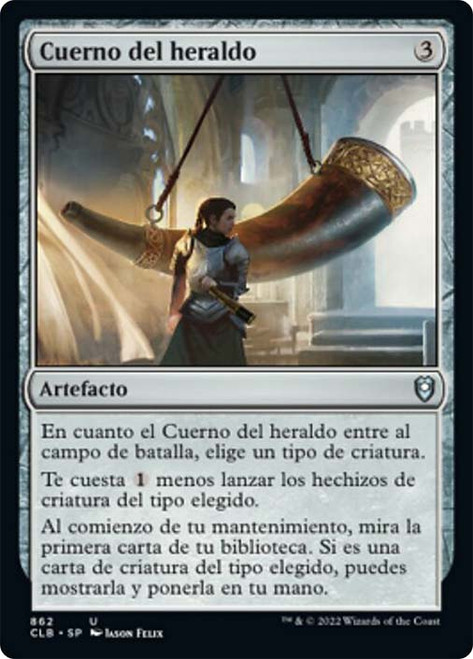 Herald's Horn\nCommander Legends: Battle for Baldur's Gate - Spanish\nSingle\nMagic The Gathering