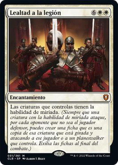 Legion Loyalty\nCommander Legends: Battle for Baldur's Gate - Spanish\nSingle\nMagic The Gathering