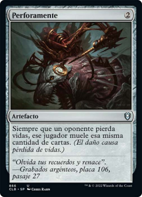 Mindcrank\nCommander Legends: Battle for Baldur's Gate - Spanish\nSingle\nMagic The Gathering