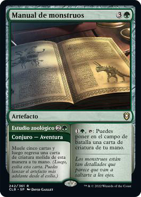 Monster Manual // Zoological Study\nCommander Legends: Battle for Baldur's Gate - Spanish\nSingle\nMagic The Gathering