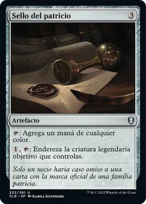 Patriar's Seal\nCommander Legends: Battle for Baldur's Gate - Spanish\nSingle\nMagic The Gathering