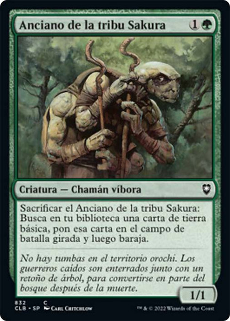 Sakura-Tribe Elder\nCommander Legends: Battle for Baldur's Gate - Spanish\nSingle\nMagic The Gathering