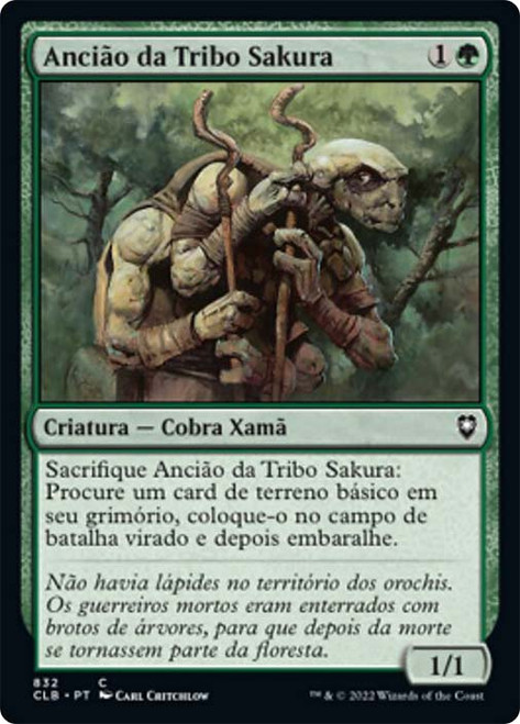 Sakura-Tribe Elder\nCommander Legends: Battle for Baldur's Gate - Portuguese\nSingle\nMagic The Gathering