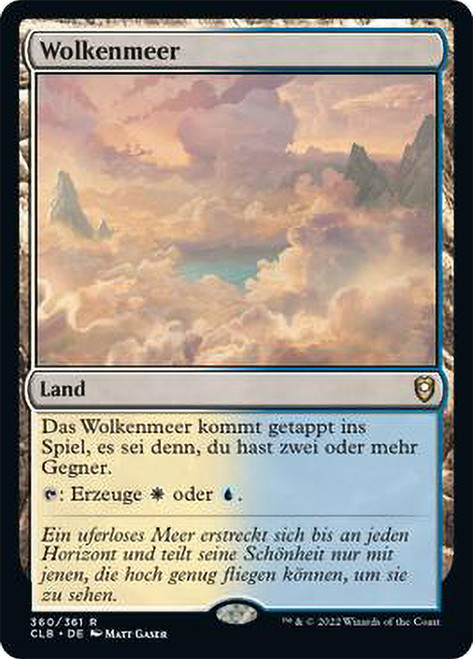 Sea of Clouds\nCommander Legends: Battle for Baldur's Gate - German\nSingle\nMagic The Gathering