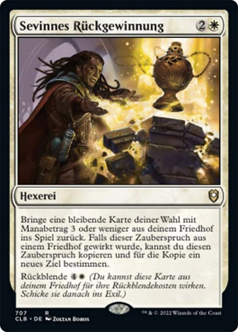 Sevinne's Reclamation\nCommander Legends: Battle for Baldur's Gate - German\nSingle\nMagic The Gathering