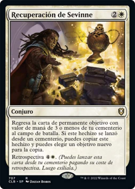 Sevinne's Reclamation\nCommander Legends: Battle for Baldur's Gate - Spanish\nSingle\nMagic The Gathering