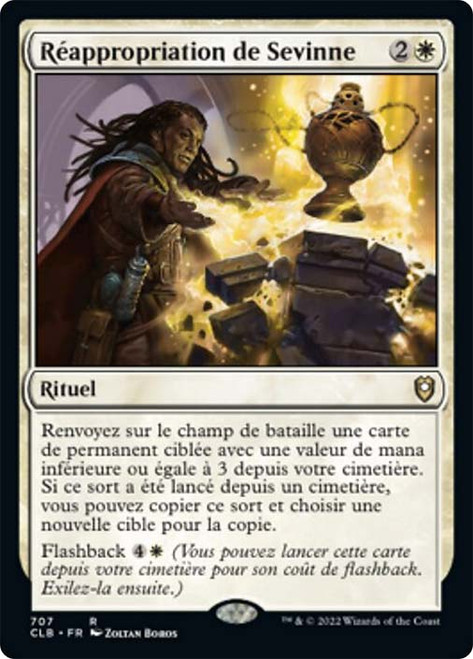 Sevinne's Reclamation\nCommander Legends: Battle for Baldur's Gate - French\nSingle\nMagic The Gathering