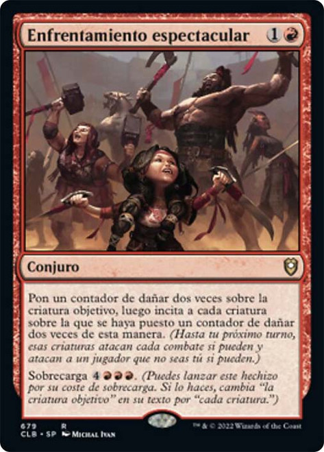 Spectacular Showdown\nCommander Legends: Battle for Baldur's Gate - Spanish\nSingle\nMagic The Gathering