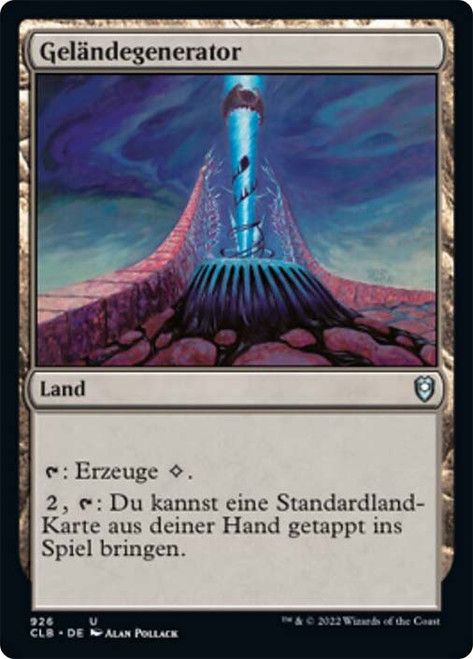 Terrain Generator\nCommander Legends: Battle for Baldur's Gate - German\nSingle\nMagic The Gathering