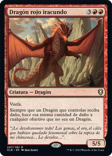 Wrathful Red Dragon\nCommander Legends: Battle for Baldur's Gate - Spanish\nSingle\nMagic The Gathering