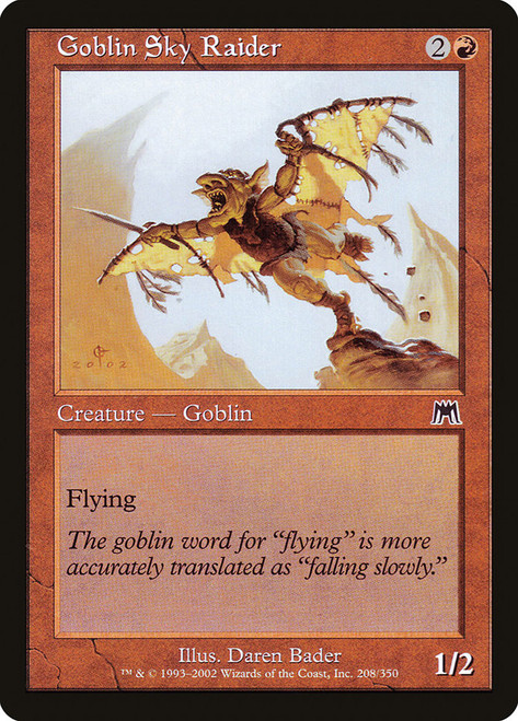 Goblin Sky Raider\nOnslaught\nSingle\nMagic The Gathering