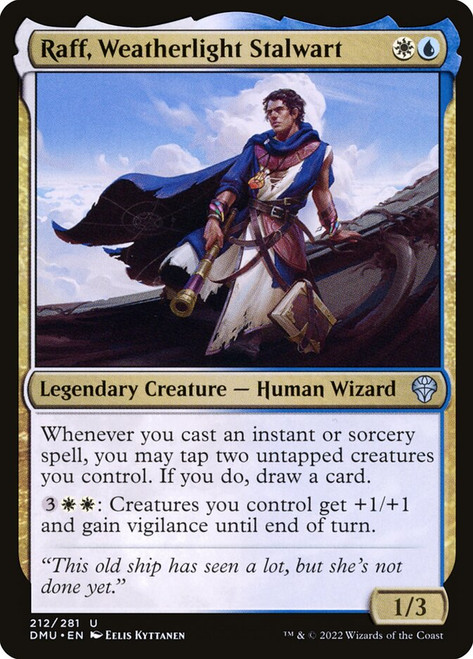 Raff, Weatherlight Stalwart\nDominaria United\nSingle\nMagic The Gathering