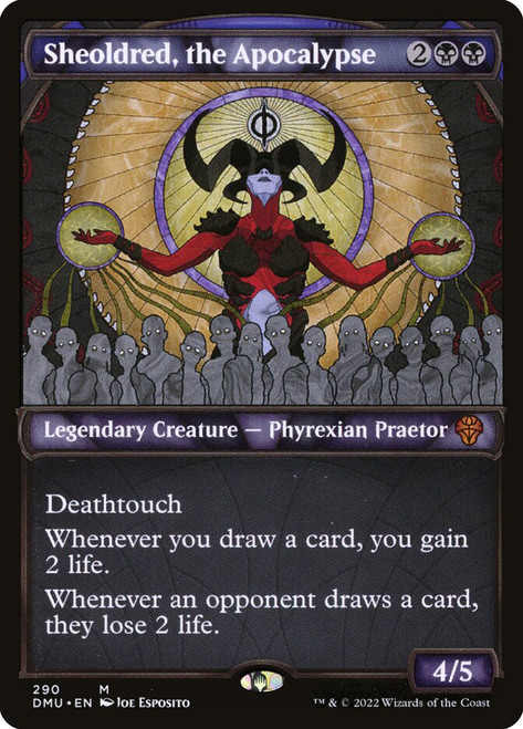 Sheoldred, the Apocalypse (#435) (Borderless) | Dominaria