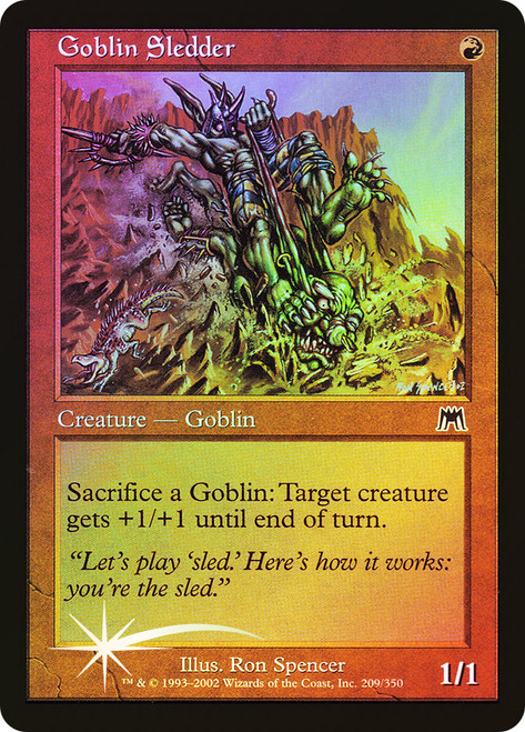 Goblin Sledder\nOnslaught\nSingle\nMagic The Gathering