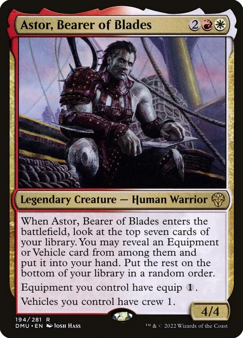 Astor, Bearer of Blades\nDominaria United\nSingle\nMagic The Gathering