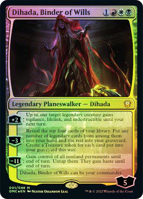 Dihada, Binder of Wills\nDominaria United Commander\nSingle\nMagic The Gathering