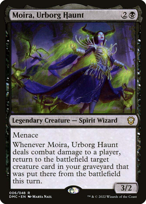 Moira, Urborg Haunt\nDominaria United Commander\nSingle\nMagic The Gathering
