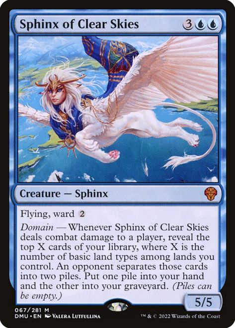 Sphinx of Clear Skies\nDominaria United\nSingle\nMagic The Gathering