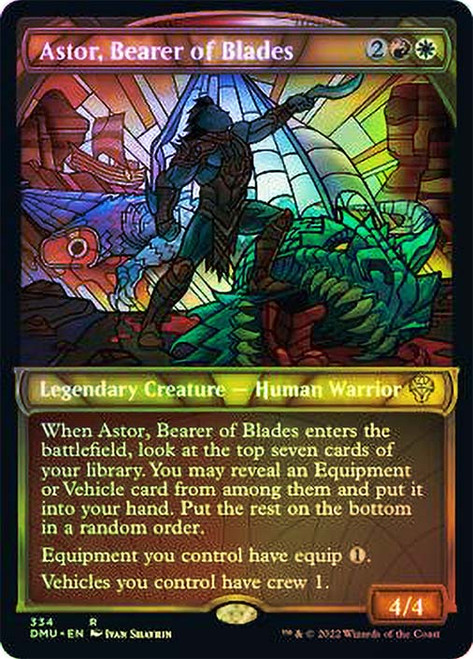 Astor, Bearer of Blades (Showcase) (Textured Foil)\nDominaria United - Textured\nSingle\nMagic The Gathering