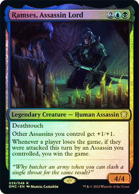 Ramses, Assassin Lord\nDominaria United Commander\nSingle\nMagic The Gathering