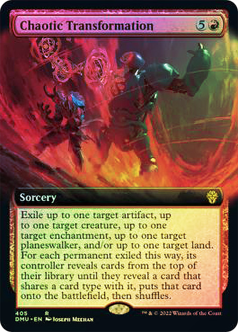 Chaotic Transformation (Extended Art)\nDominaria United - Variants\nSingle\nMagic The Gathering