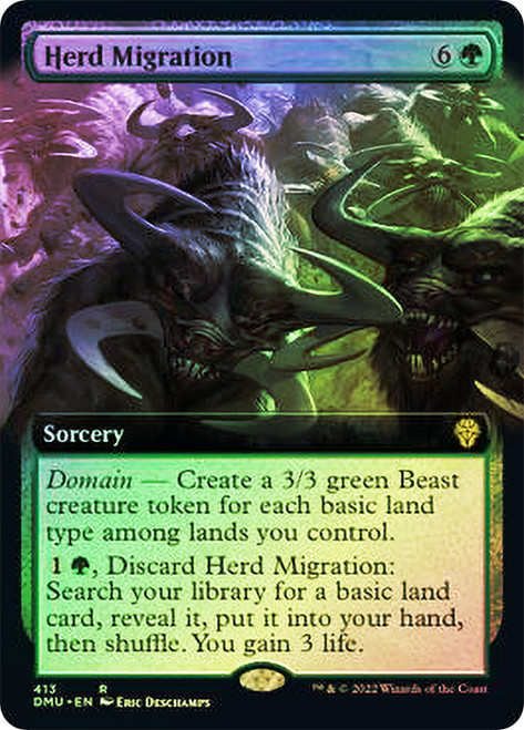 Herd Migration (Extended Art)\nDominaria United - Variants\nSingle\nMagic The Gathering