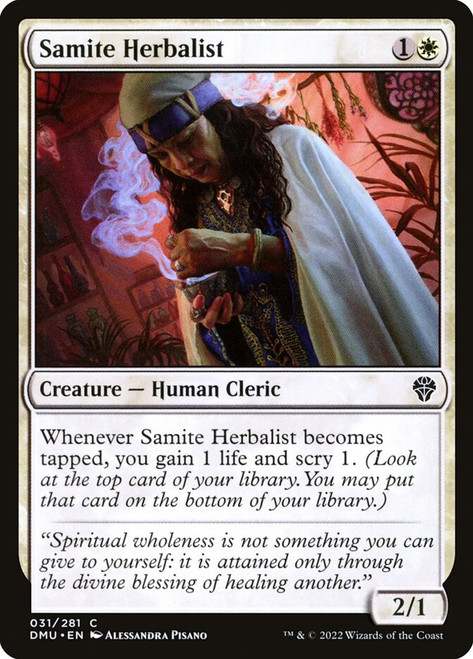 Samite Herbalist\nDominaria United\nSingle\nMagic The Gathering