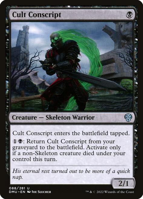Cult Conscript\nDominaria United\nSingle\nMagic The Gathering