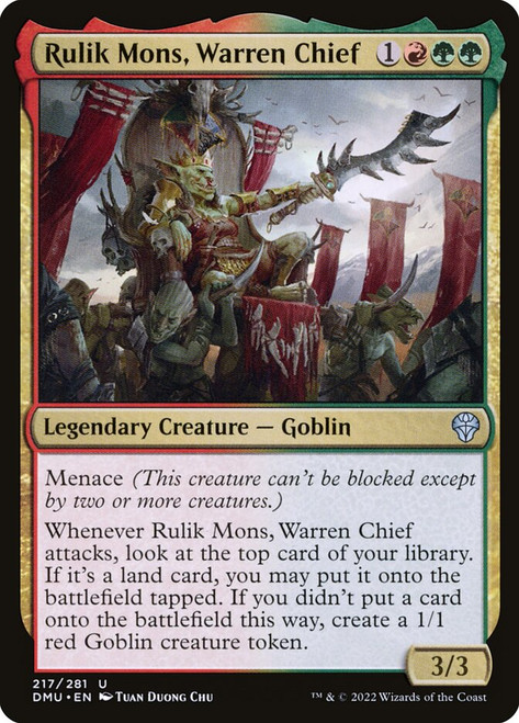 Rulik Mons, Warren Chief\nDominaria United\nSingle\nMagic The Gathering