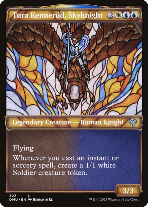 Tura Kennerud, Skyknight (Showcase)\nDominaria United - Variants\nSingle\nMagic The Gathering