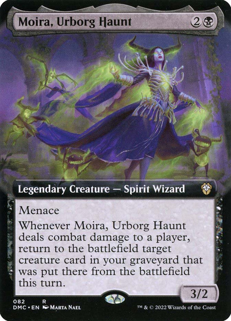 Moira, Urborg Haunt (Extended Art)\nDominaria United Commander - Variants\nSingle\nMagic The Gathering