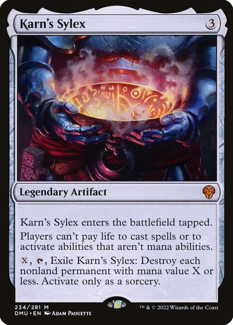 Karn's Sylex\nDominaria United\nSingle\nMagic The Gathering