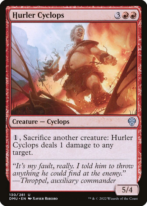 Hurler Cyclops\nDominaria United\nSingle\nMagic The Gathering