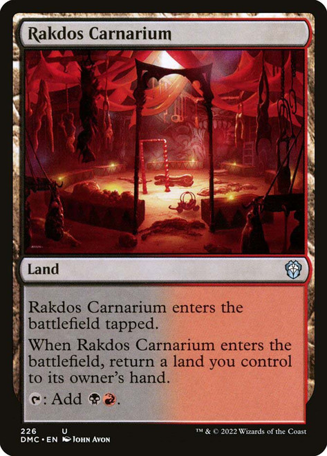 Rakdos Carnarium\nDominaria United Commander\nSingle\nMagic The Gathering