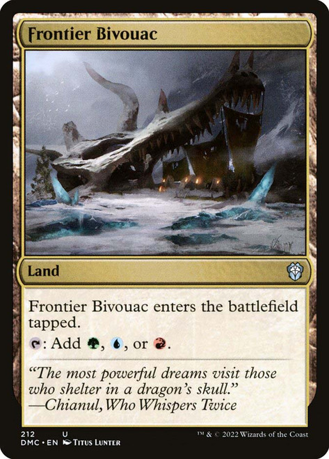 Frontier Bivouac\nDominaria United Commander\nSingle\nMagic The Gathering
